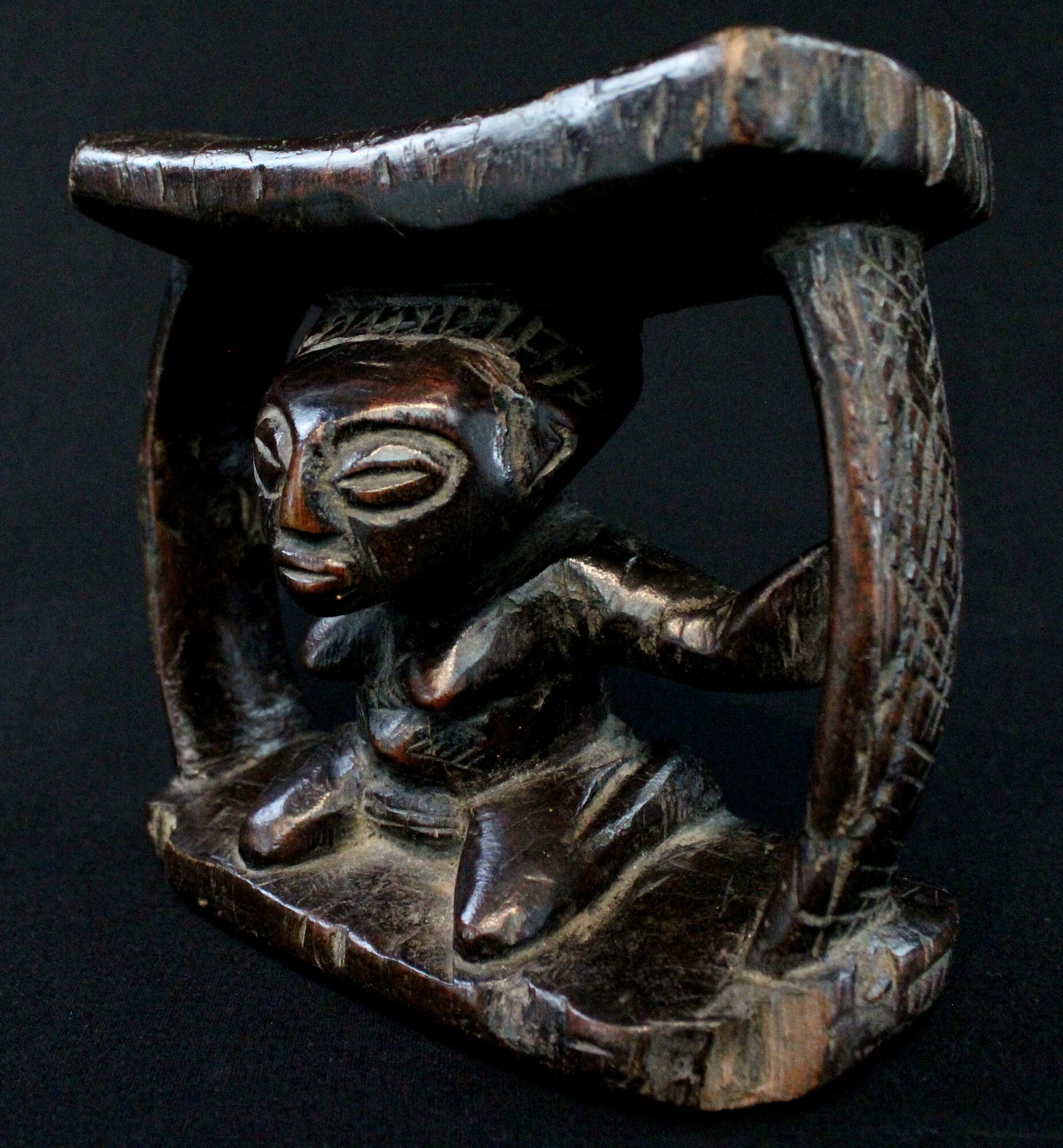 Former neck support ethnic Luba Democratic Republic of Congo