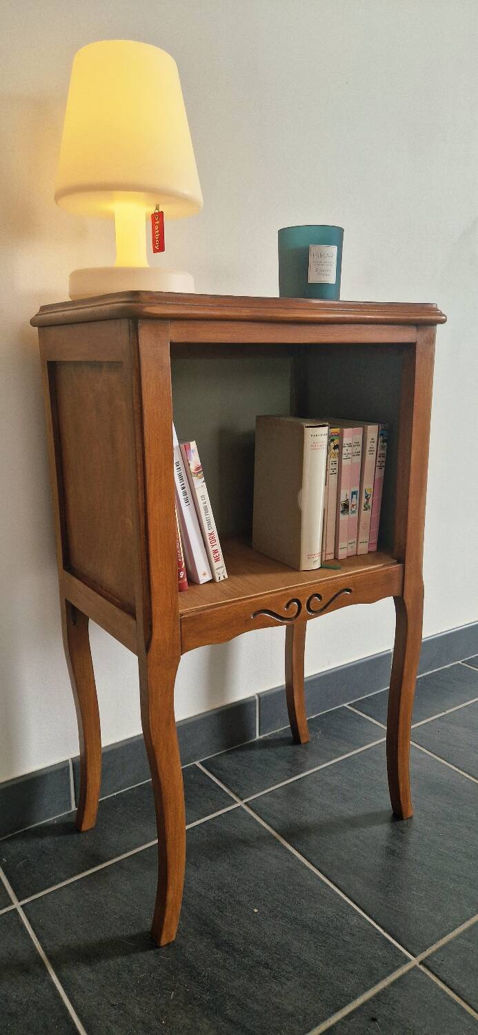Vintage wooden bedside table