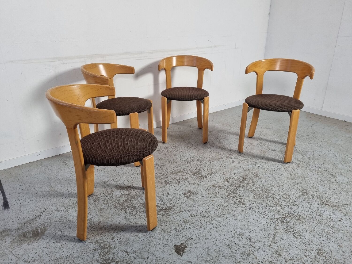 4 Bruno Rey chairs for Kusch&co, 80s
