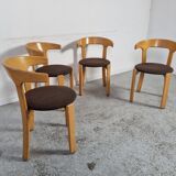 4 Bruno Rey chairs for Kusch&co, 80s