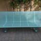 Vintage garden bench in metal