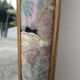 Large vintage beveled mirror (112x39cm)