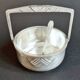 Art Deco silver-plated ice bucket + cocktail spoon
