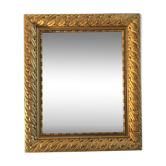 Mirror gilded wood 58 cm x 50 cm old