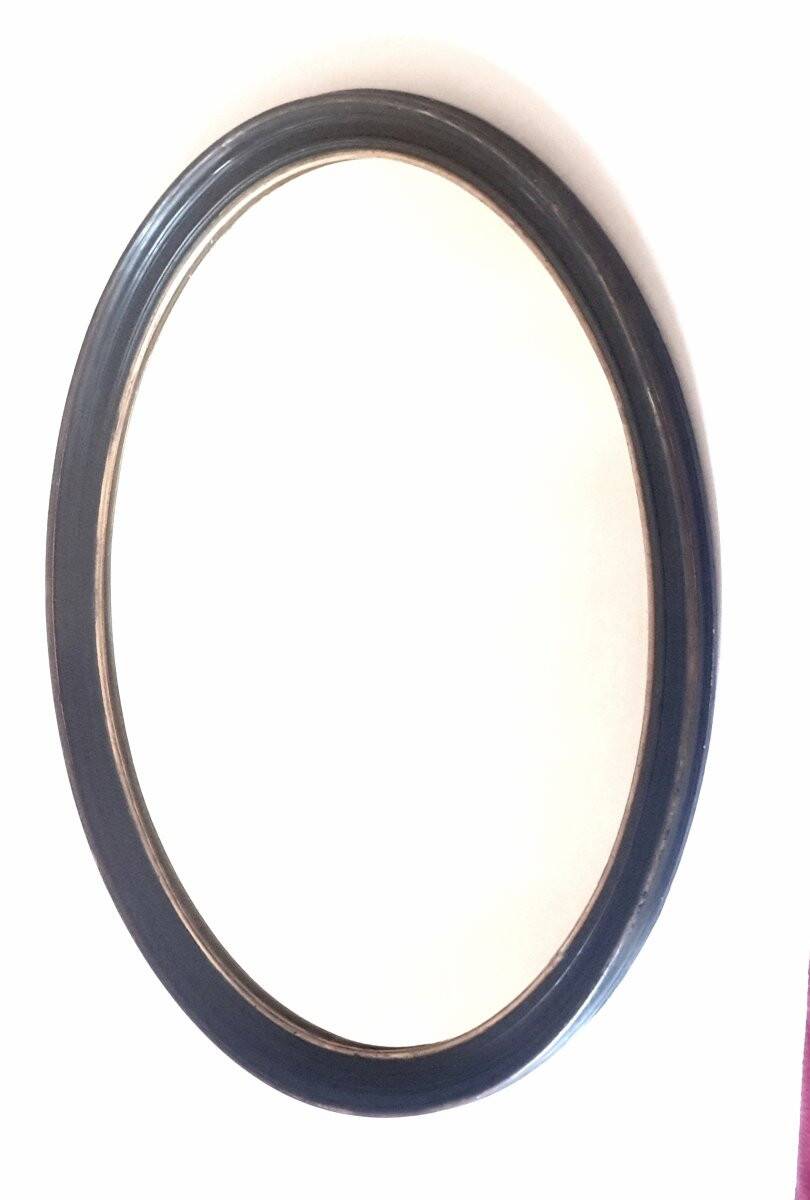 Large oval Louis-Philippe mirror 19th century