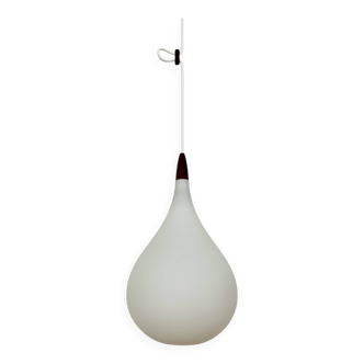 Lampe à Suspension Opaline par Uno et Östen Kristiansson