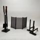 Italian Fireplace Set by Afra & Tobia Scarpa, 1970s