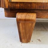 Art Deco display case in mahogany and veneer, 20th century