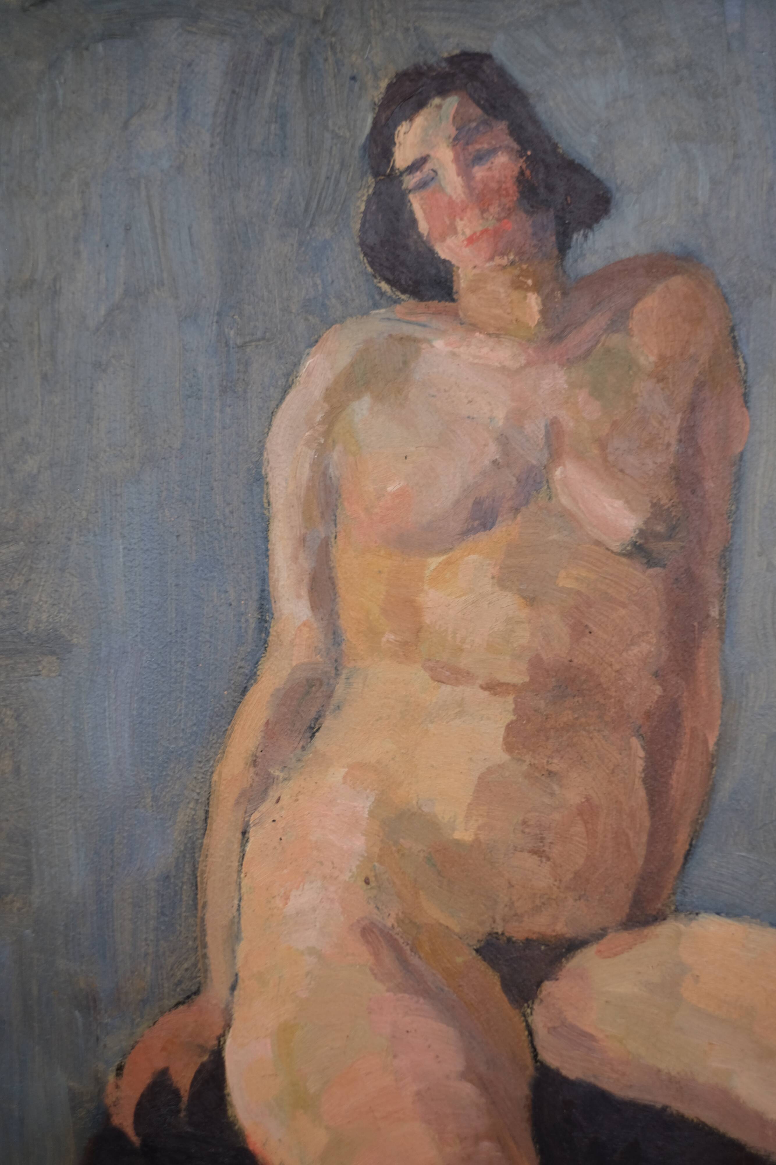 Double-sided female nude painting N°3