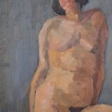 Double-sided female nude painting N°3