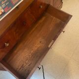 Louis Philippe chest of drawers in elm veneer