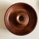 Candle holder in teak and coppery brass Scandinavian mid century modern