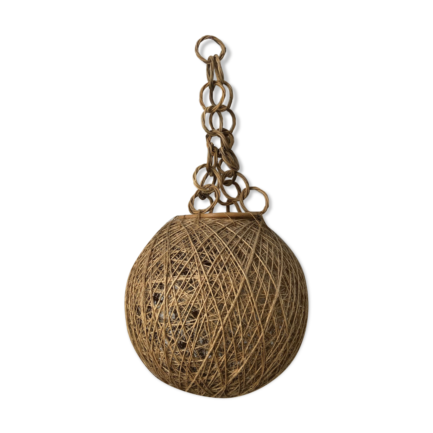Vintage rope hanging lamp