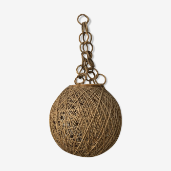 Suspension vintage en corde