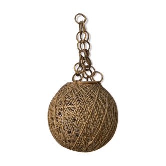 Vintage rope hanging lamp