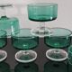 Set of 6 glasses of champagne Cavalier Luminarc vintage emerald green