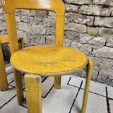 Lot of vintage bruno rey 1970" chairs