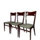 Chaises de salle à manger en bois de hêtre aux tons verts, années 1950