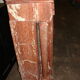 Fireplace columns in red marble of Languedoc and dating from the end of the XIX century