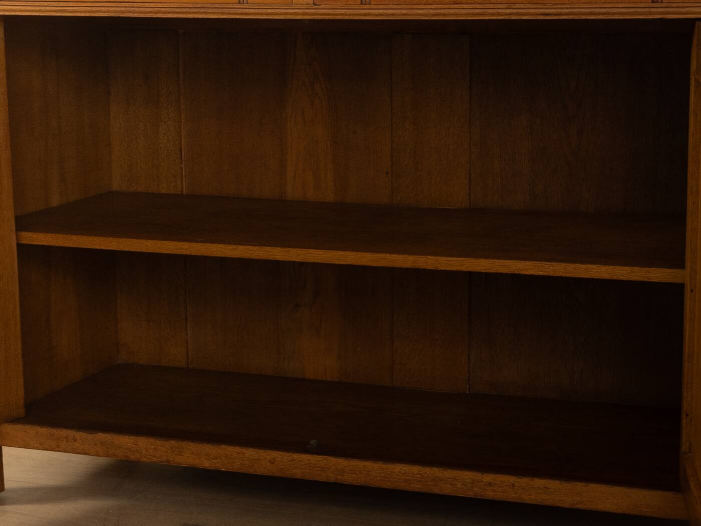 Two-piece buffet from the 1910s in Art Nouveau style, beech wood