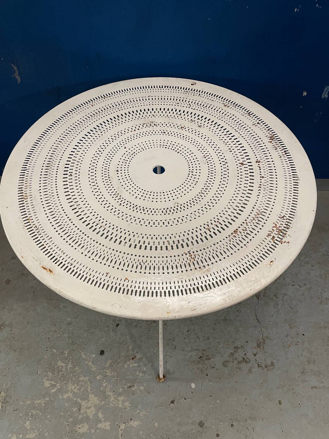 Vintage wrought iron garden table