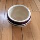 Old small cache pot in enamelled terracotta / ceramic
