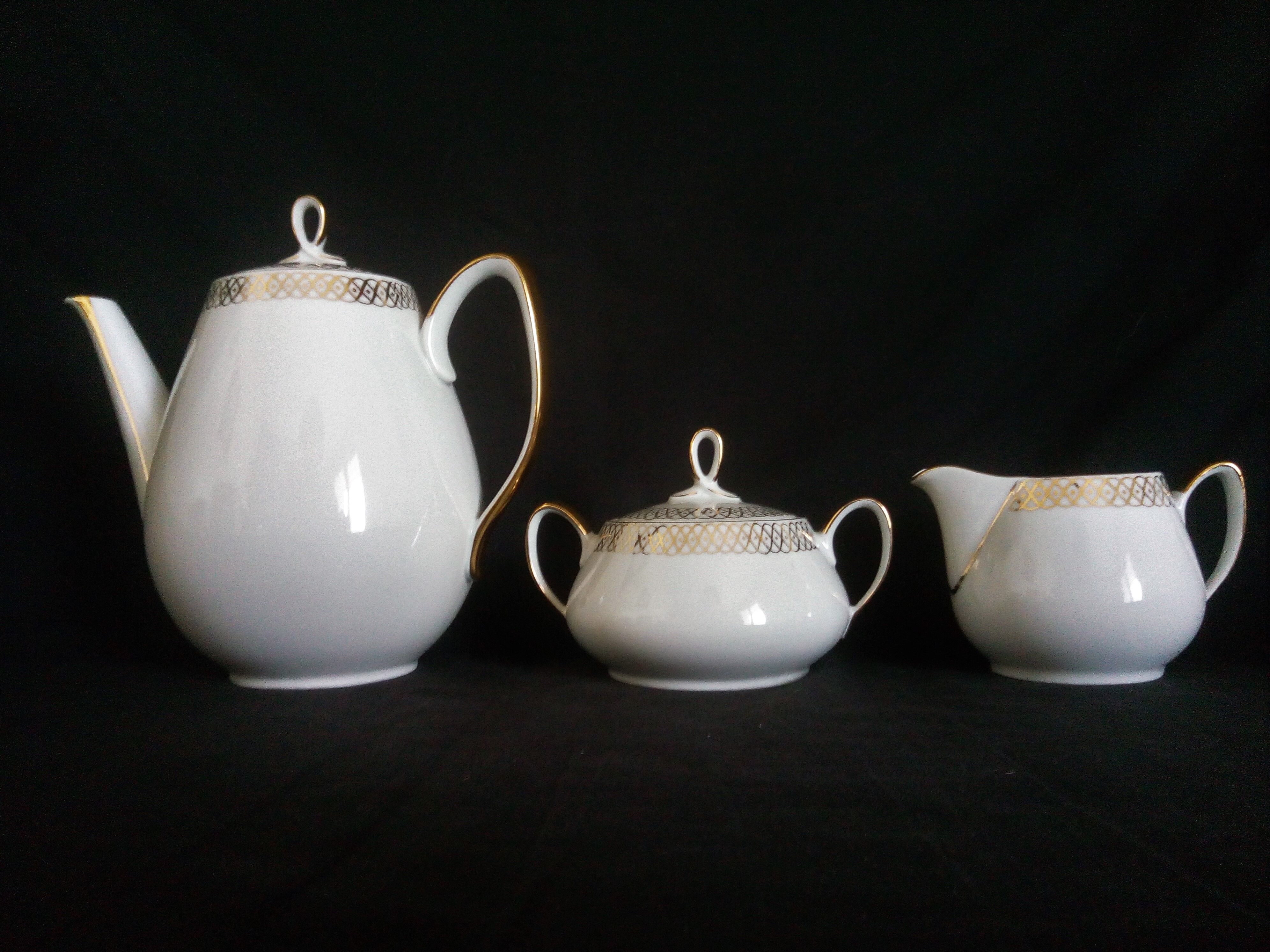 German porcelain coffee set Oscar Schaller (1921 - 1935)