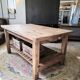 XXL solid oak kitchen island/worktop 180 x 105