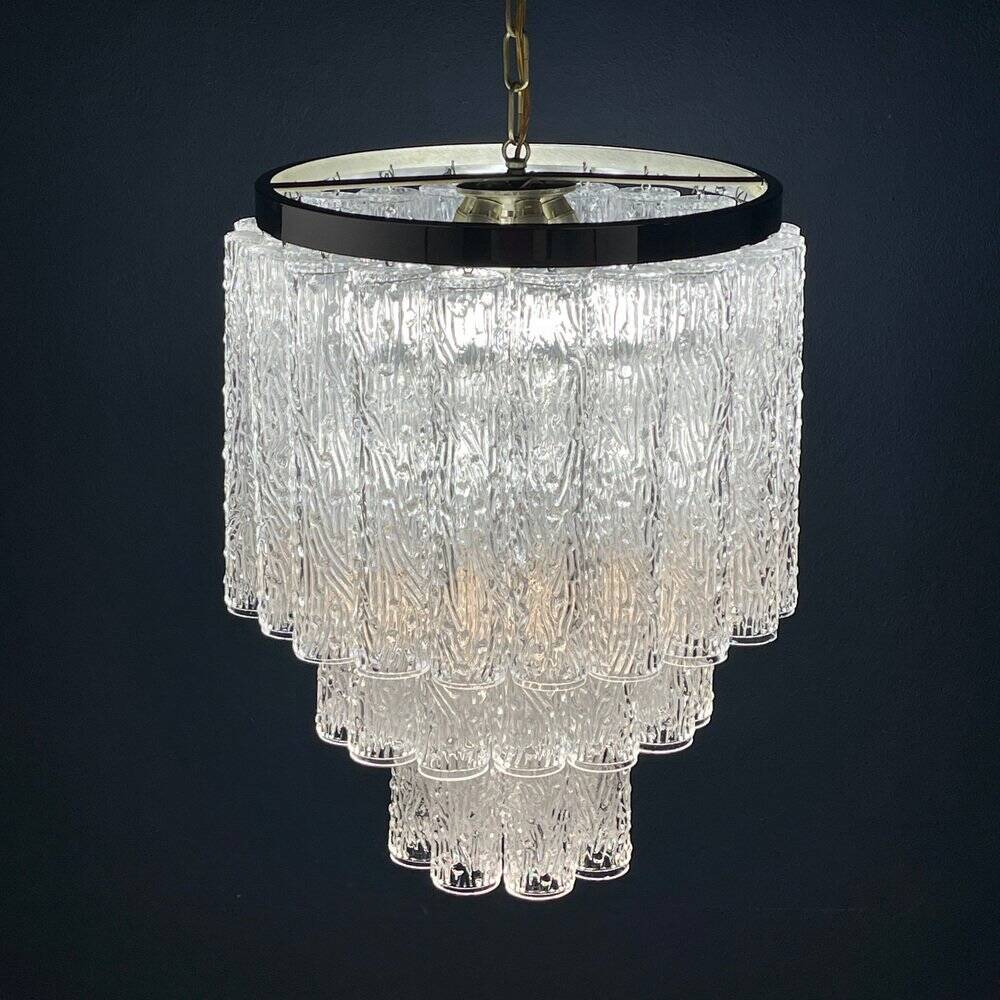 Lustre Tronchi en verre Murano attribué à Toni Zuccheri pour Venini, Italie, années 1960