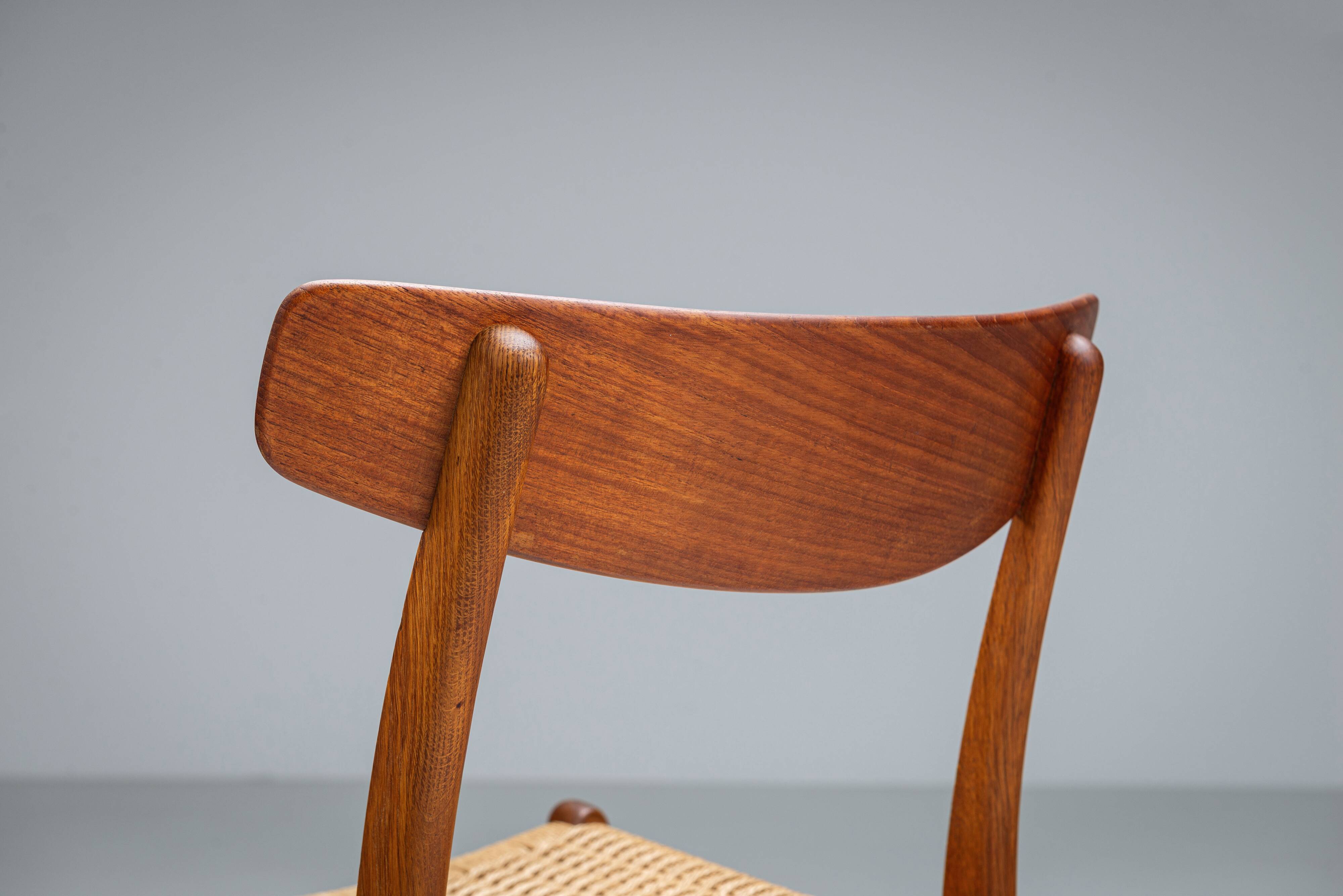 Hans J. Wegner set of four CH23 dining chairs