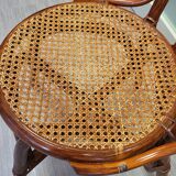 Vintage rattan and cane bistro chair