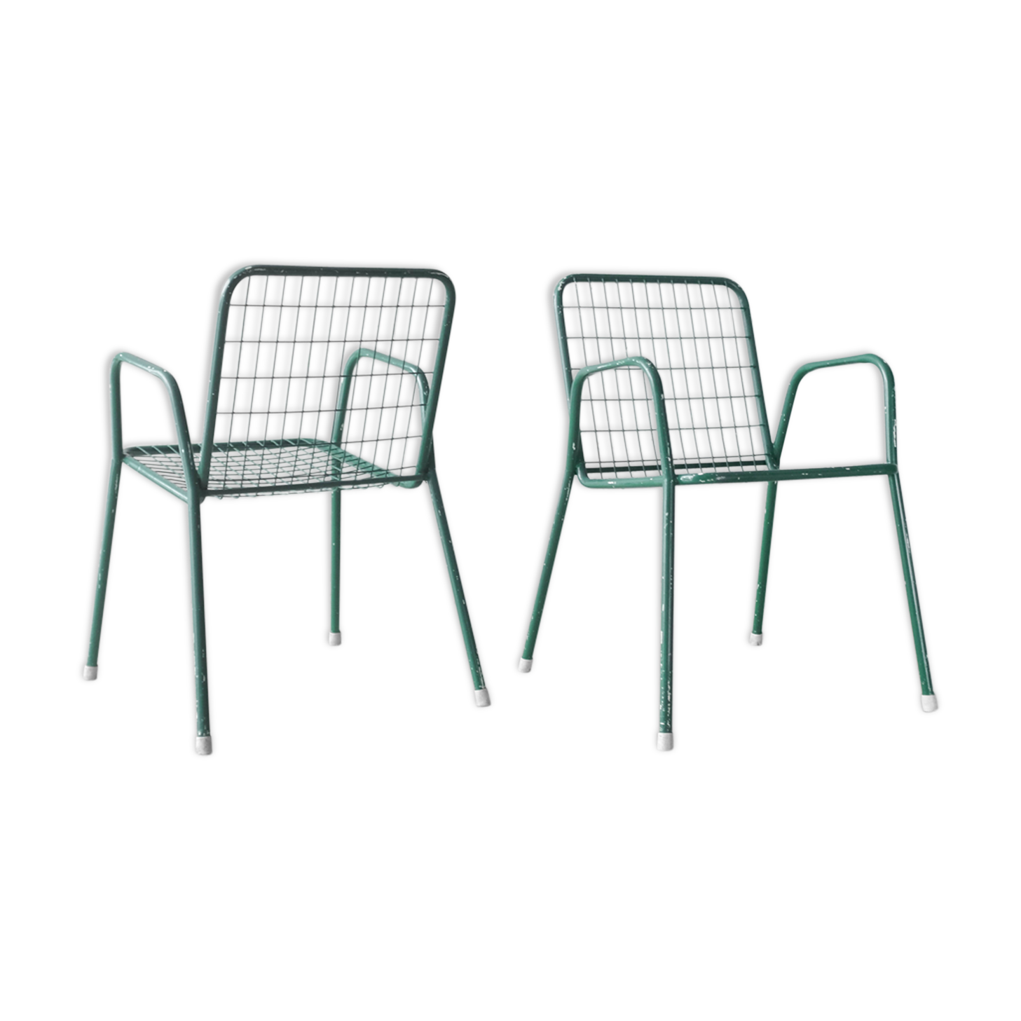 Pair of EMU armchairs, model Rio, green