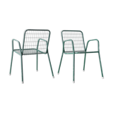 Pair of EMU armchairs, model Rio, green