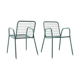 Paire de fauteuils EMU, modèle Rio, vertes