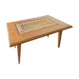Table basse bois et corde 1950