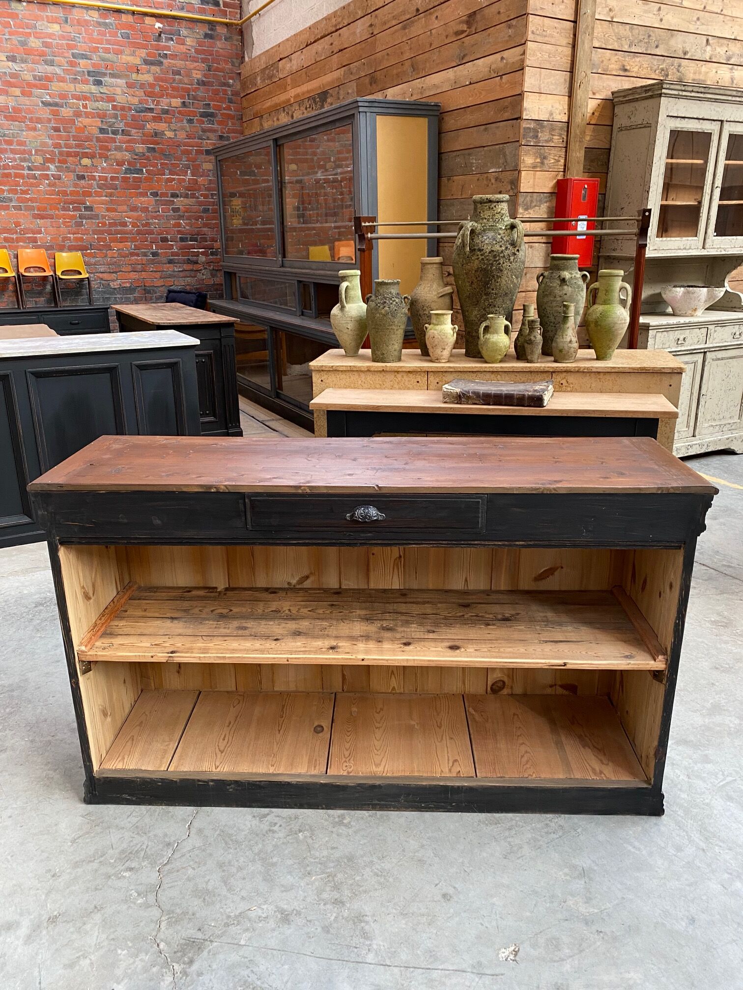 Counter beginning XXth patinated