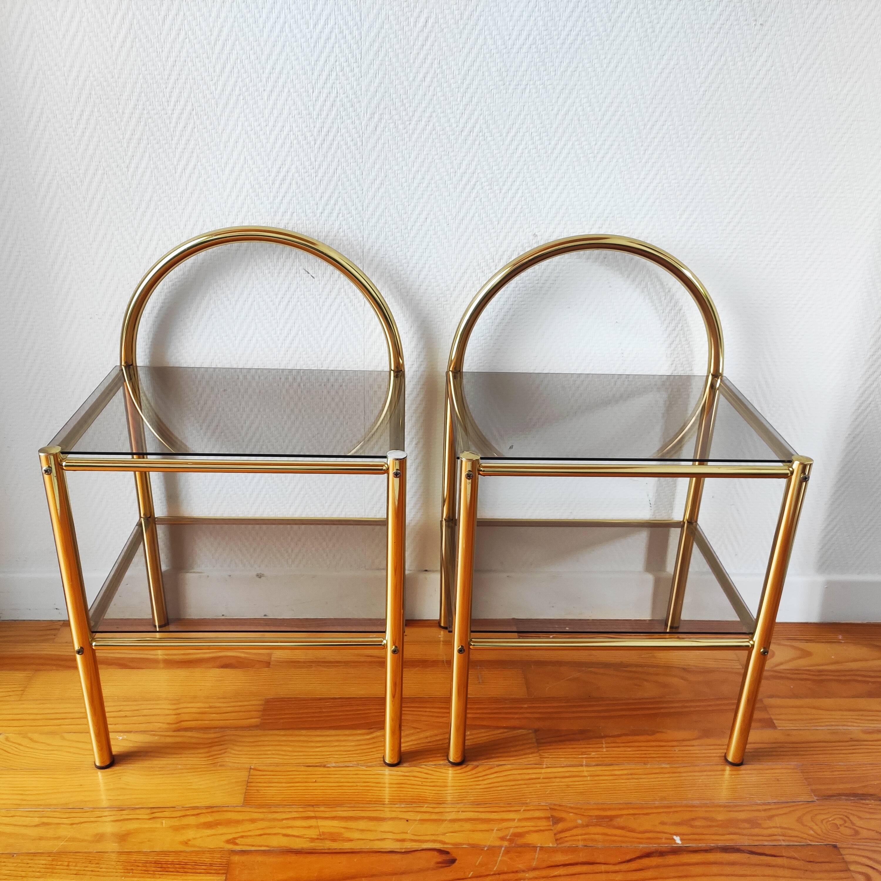 Pair of vintage bedside tables 1970