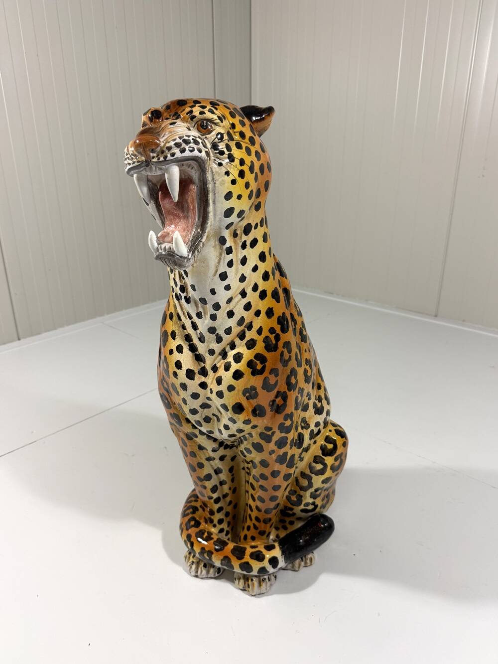 Large Italian ceramic leopard 1970’s
