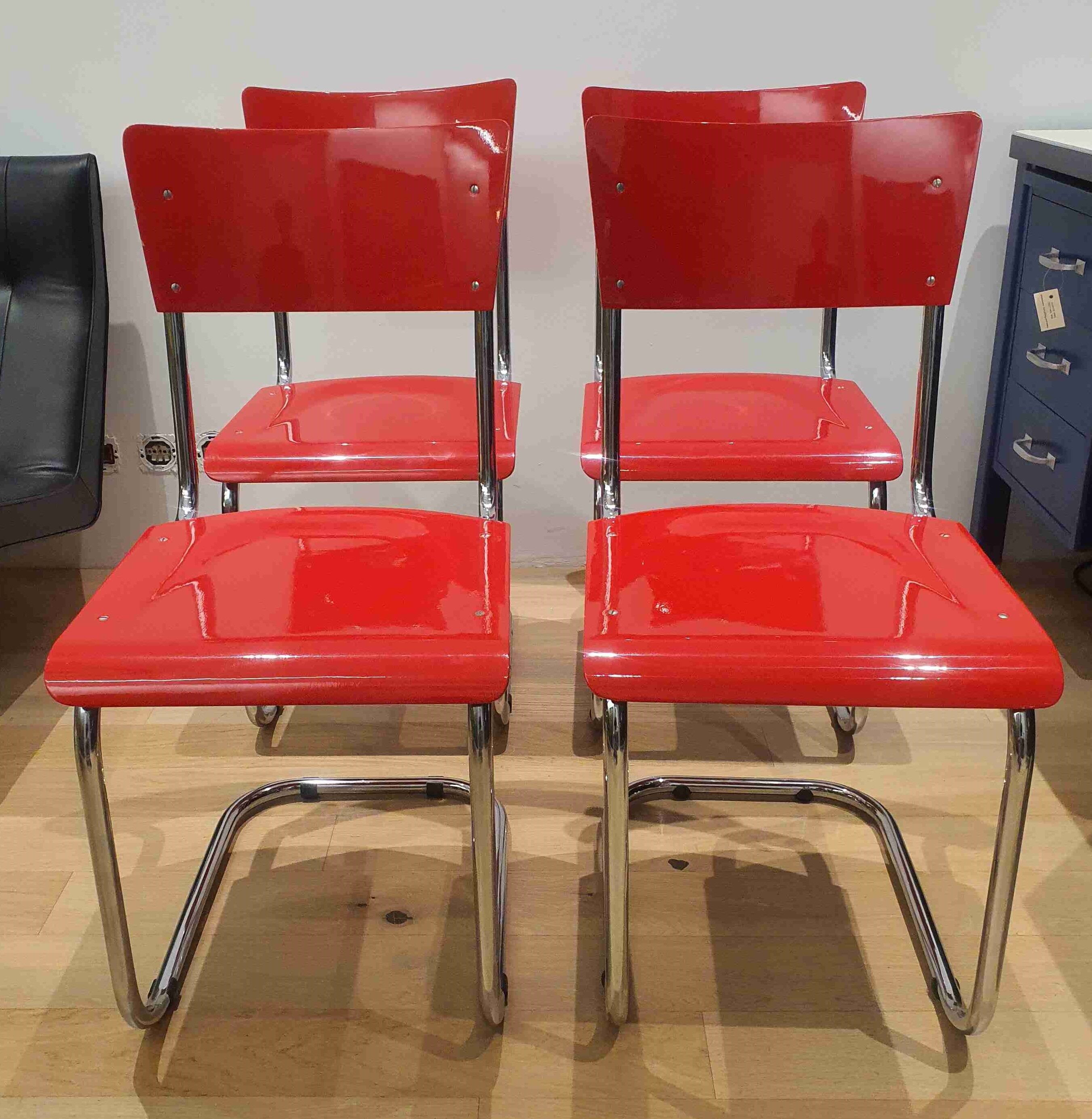 Tubular chairs, robert slezak, set