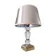 Vintage lamp in gold metal and glass