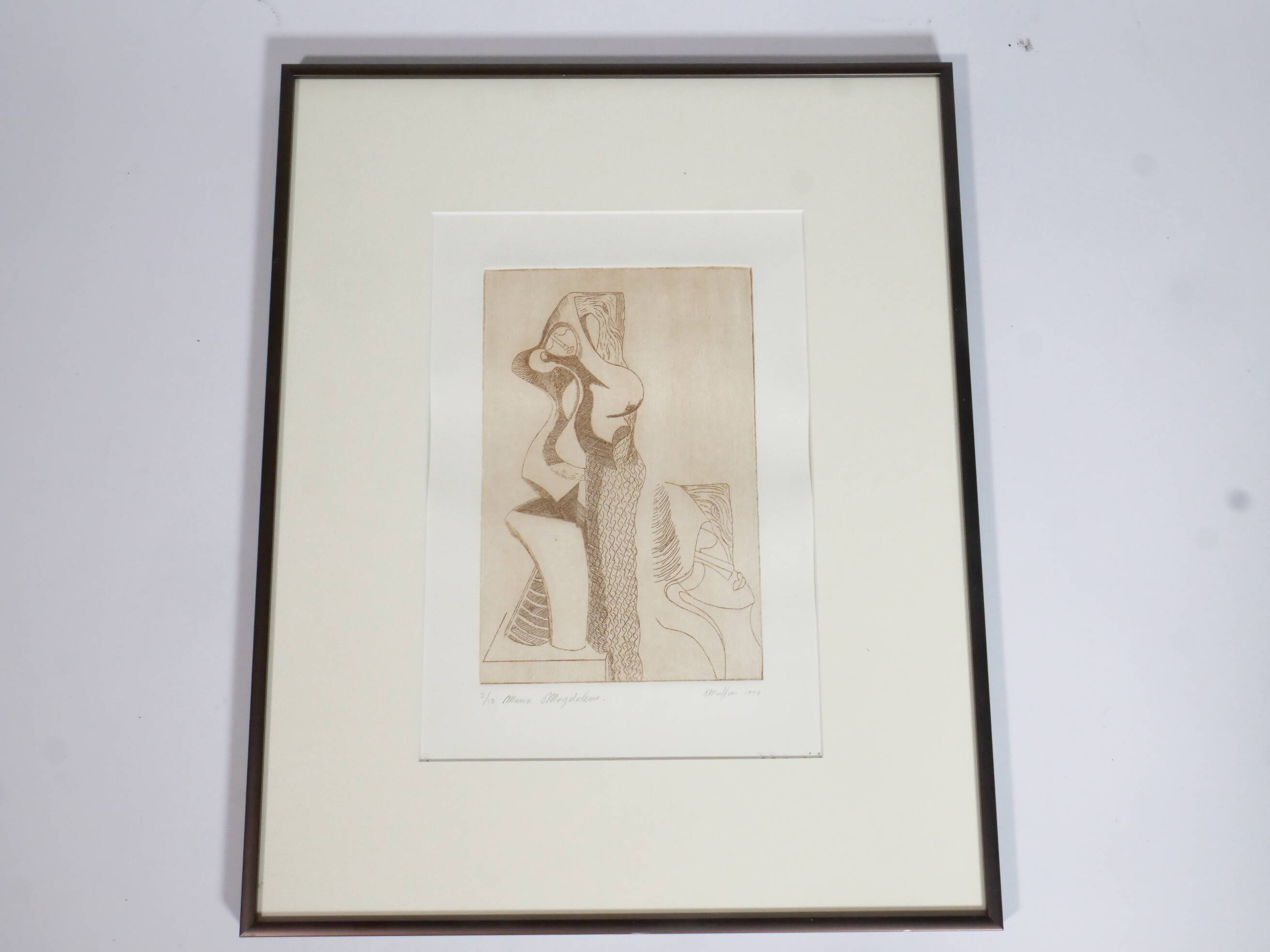 Art Print Lithograph: Mary Magdalene, Signed by Muffini, 1994