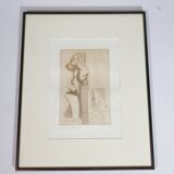 Art Print Lithograph: Mary Magdalene, Signed by Muffini, 1994