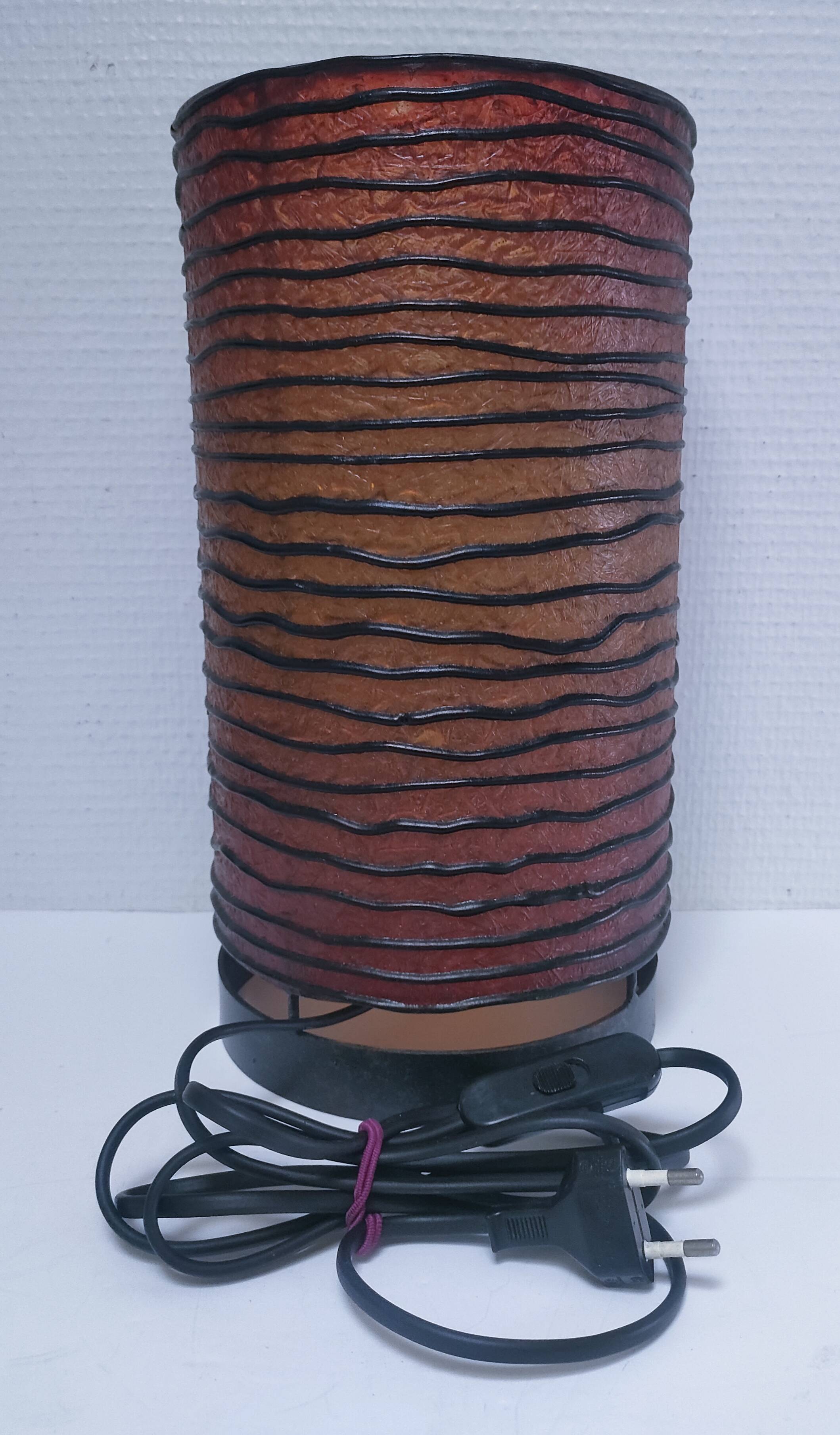 90s design metal resin cylinder lamp