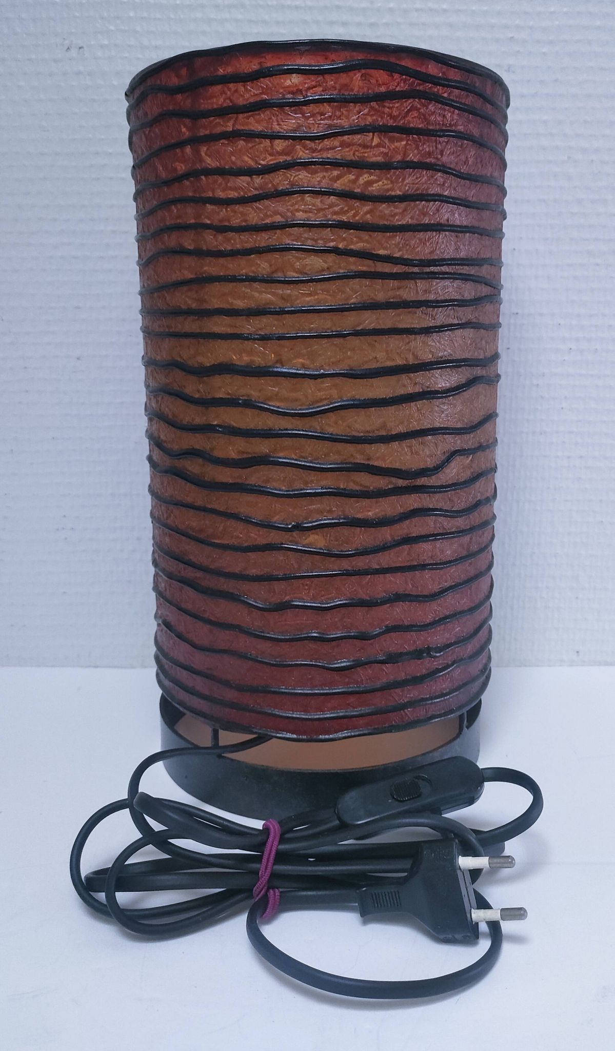 90s design metal resin cylinder lamp