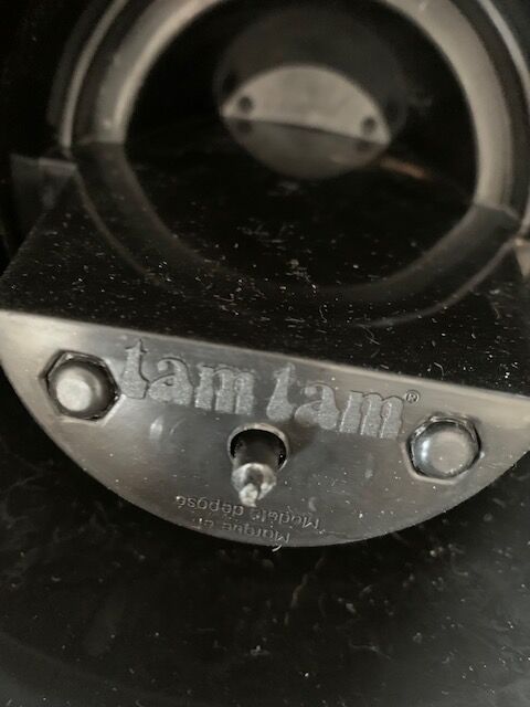 Vintage black tamtam stools