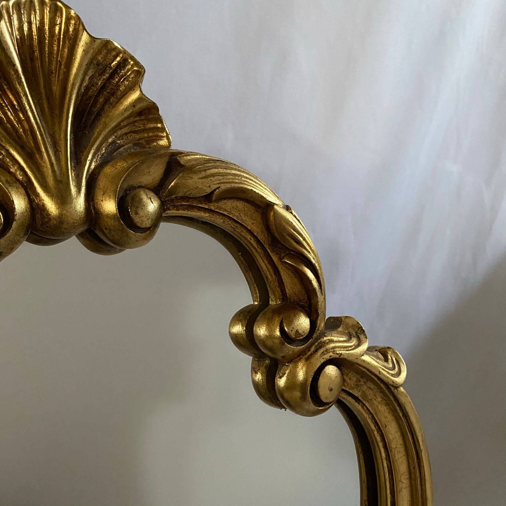 Louis XV-style gold mirror