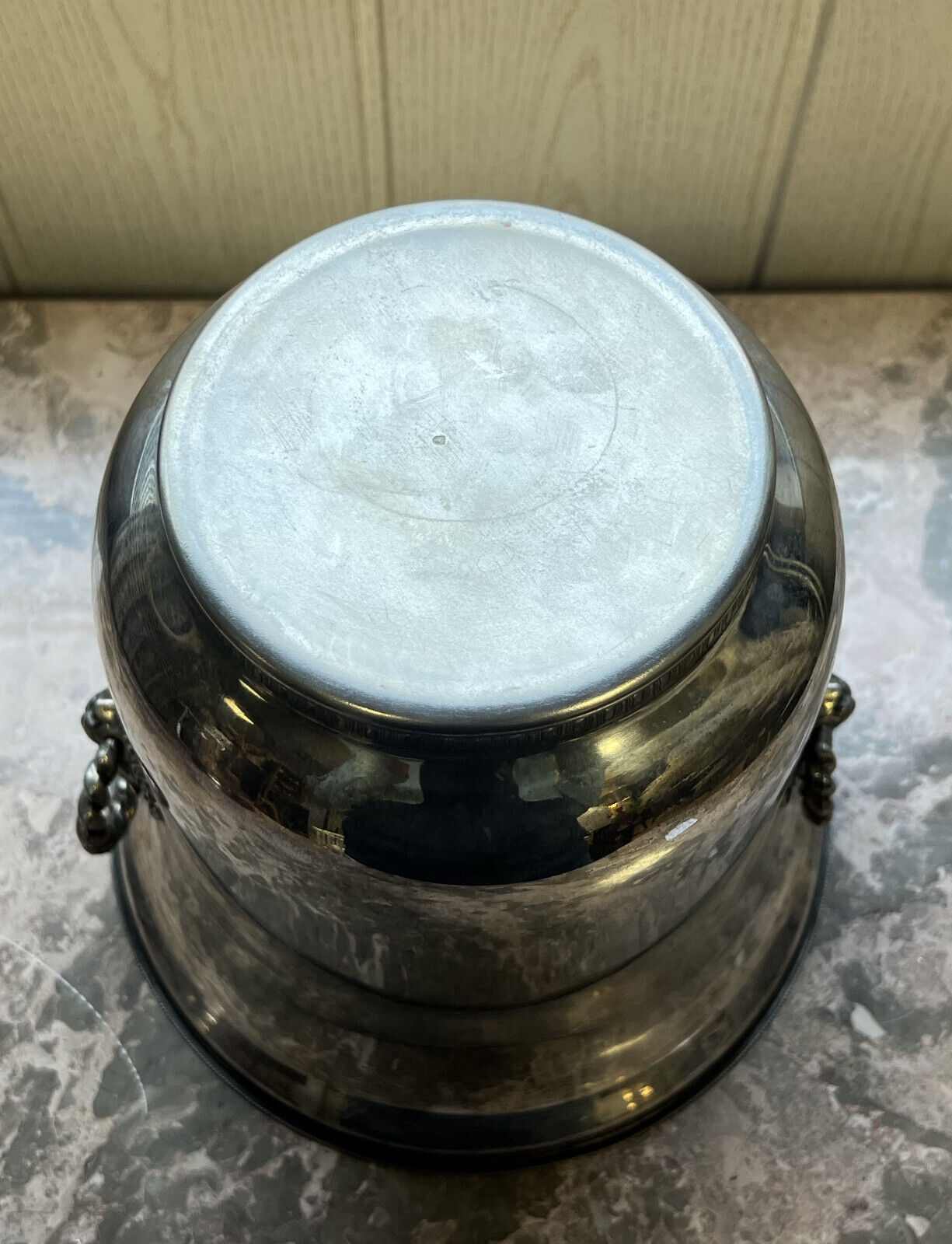 Two silver metal ice buckets hallmarked around 1900