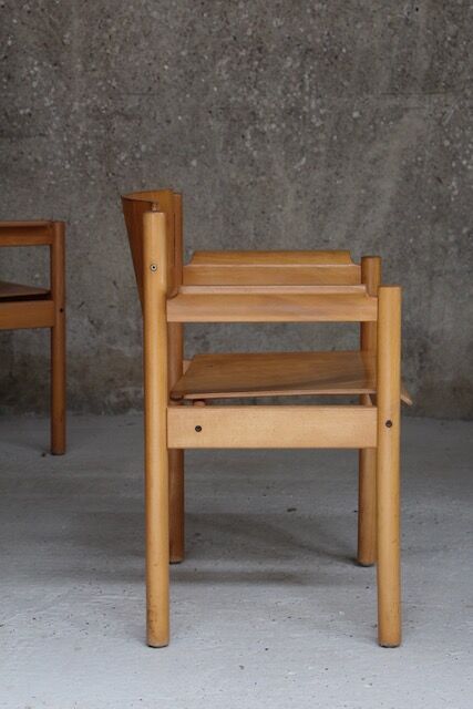 Scandinavian armchairs design plywood beech 1970