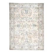 1970s Vintage Persian Handmade Wool Cotton Brown Area Rug 271x371
