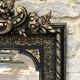 Old mirror 153.5x98.5cm Napoleon III late 19th century, beveled and stitched ice.